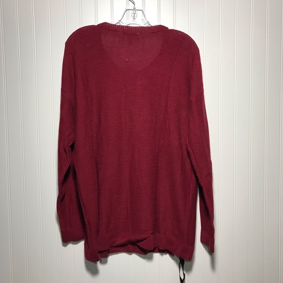 All @ Once Plus Size Tie Up Sweater Size 1X - Picture 4 of 8